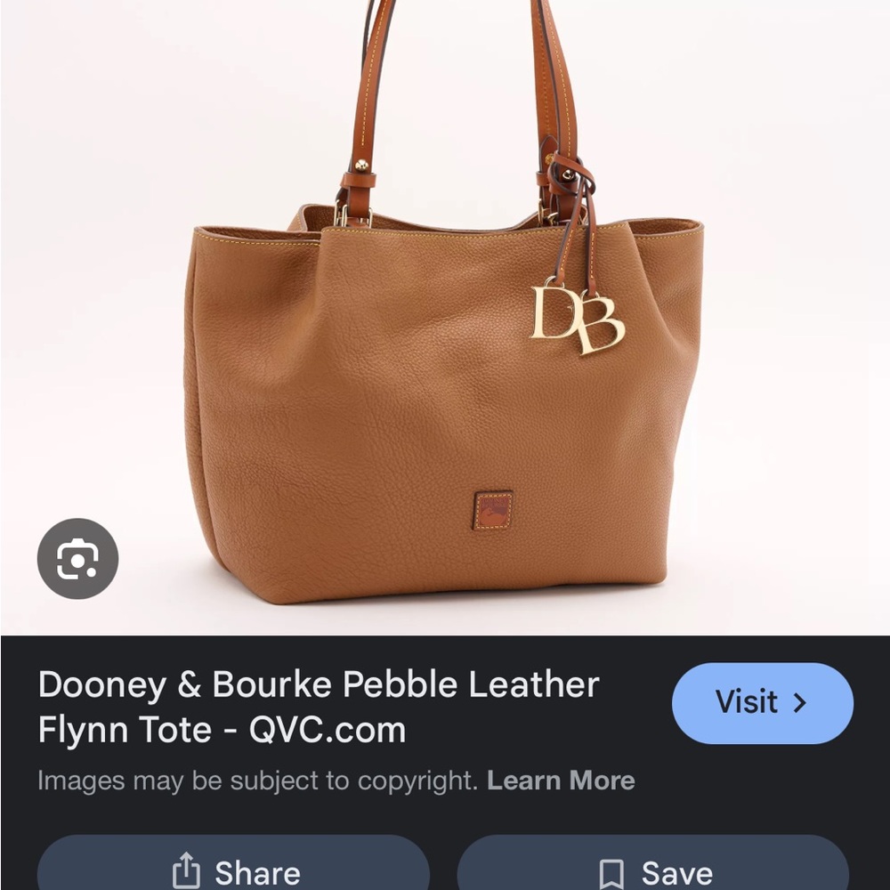 Dooney & Bourke Tan Leather Tote with Structured Design